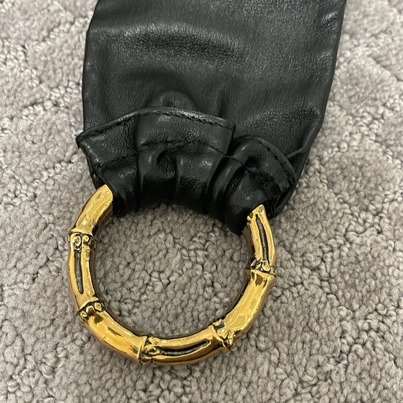 Gucci . Bamboo black leather belt - Picture 4 of 7